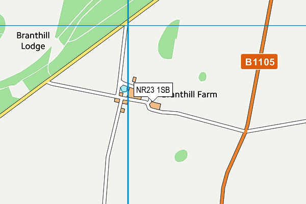 NR23 1SB map - OS VectorMap District (Ordnance Survey)