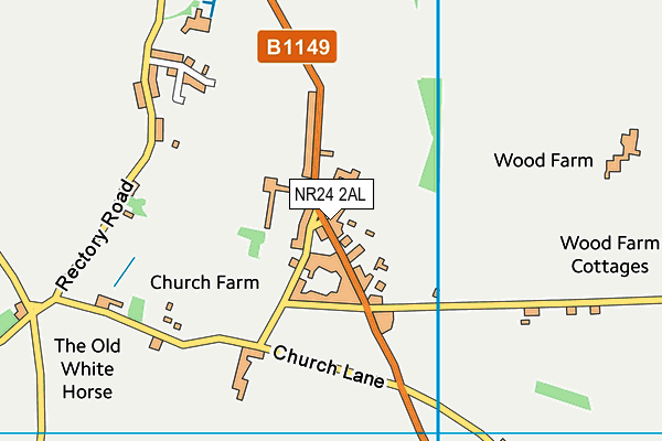 NR24 2AL map - OS VectorMap District (Ordnance Survey)
