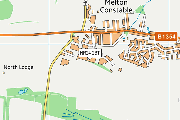 NR24 2BT map - OS VectorMap District (Ordnance Survey)