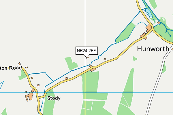NR24 2EF map - OS VectorMap District (Ordnance Survey)