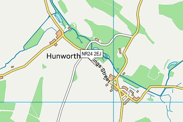 NR24 2EJ map - OS VectorMap District (Ordnance Survey)