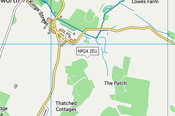 NR24 2EU map - OS VectorMap District (Ordnance Survey)