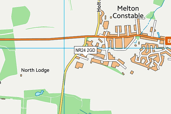 NR24 2GD map - OS VectorMap District (Ordnance Survey)