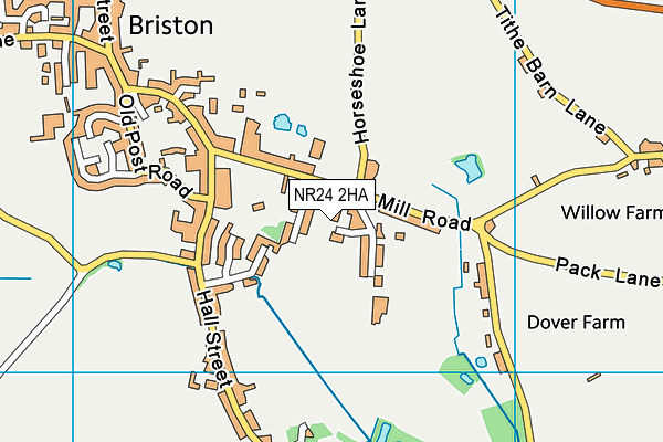 NR24 2HA map - OS VectorMap District (Ordnance Survey)