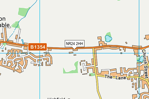 Astley Primary School map (NR24 2HH) - OS VectorMap District (Ordnance Survey)