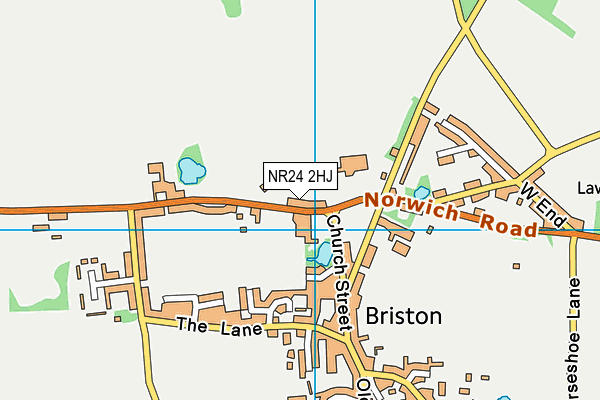NR24 2HJ map - OS VectorMap District (Ordnance Survey)