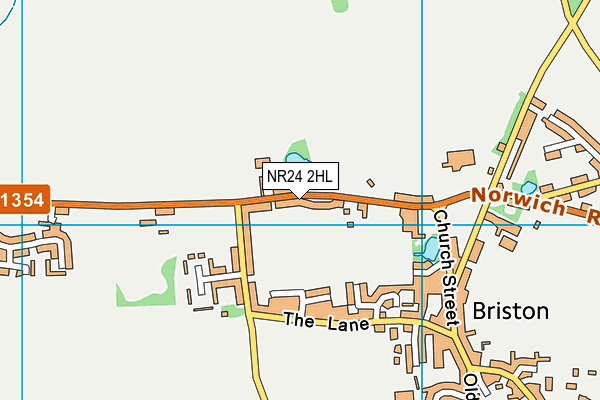 NR24 2HL map - OS VectorMap District (Ordnance Survey)