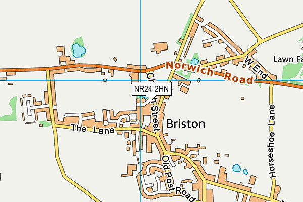 NR24 2HN map - OS VectorMap District (Ordnance Survey)