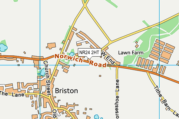 NR24 2HT map - OS VectorMap District (Ordnance Survey)