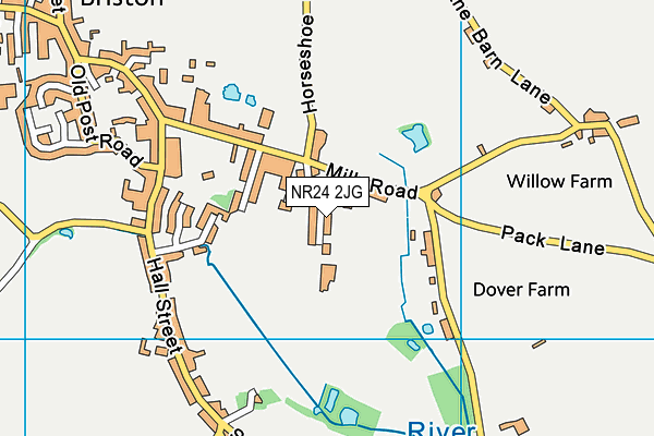 NR24 2JG map - OS VectorMap District (Ordnance Survey)