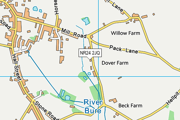NR24 2JQ map - OS VectorMap District (Ordnance Survey)