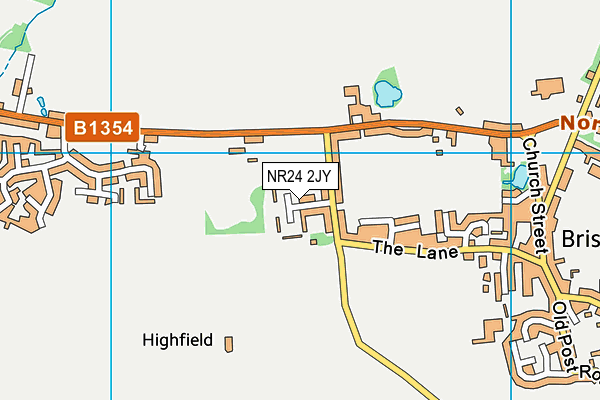 NR24 2JY map - OS VectorMap District (Ordnance Survey)