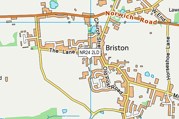 NR24 2LD map - OS VectorMap District (Ordnance Survey)