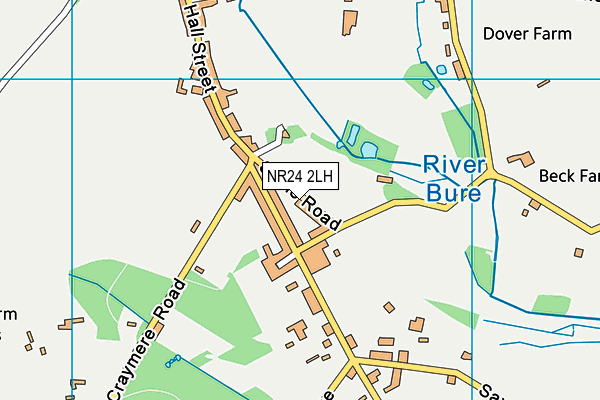 NR24 2LH map - OS VectorMap District (Ordnance Survey)