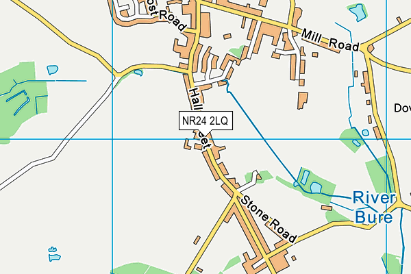 NR24 2LQ map - OS VectorMap District (Ordnance Survey)
