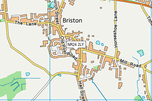 NR24 2LY map - OS VectorMap District (Ordnance Survey)
