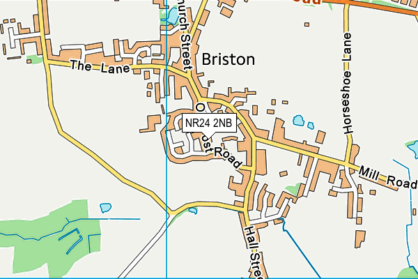 NR24 2NB map - OS VectorMap District (Ordnance Survey)