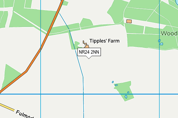 NR24 2NN map - OS VectorMap District (Ordnance Survey)