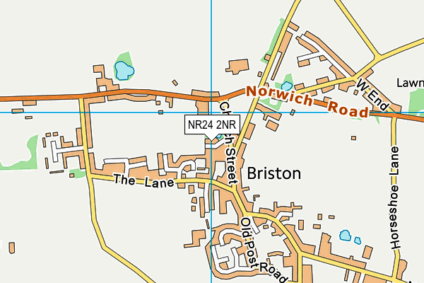 NR24 2NR map - OS VectorMap District (Ordnance Survey)