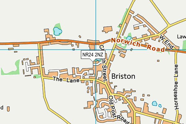 NR24 2NZ map - OS VectorMap District (Ordnance Survey)
