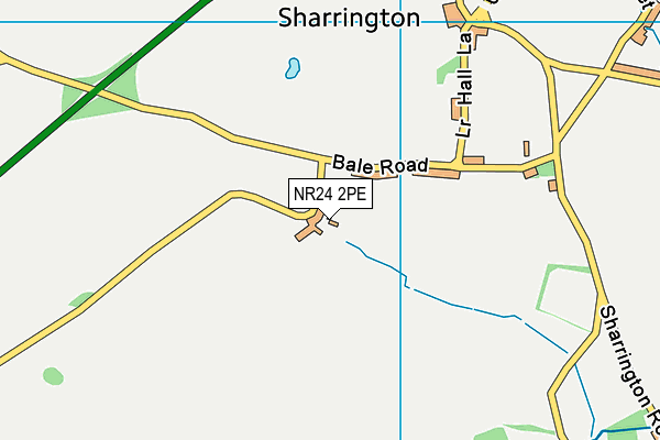 NR24 2PE map - OS VectorMap District (Ordnance Survey)