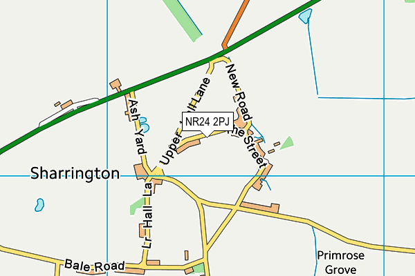 NR24 2PJ map - OS VectorMap District (Ordnance Survey)
