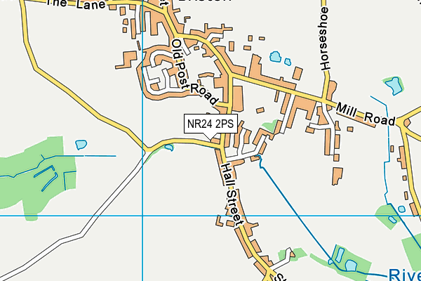 NR24 2PS map - OS VectorMap District (Ordnance Survey)