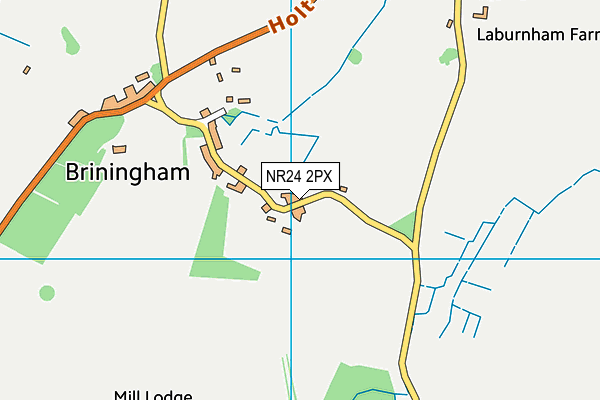 NR24 2PX map - OS VectorMap District (Ordnance Survey)