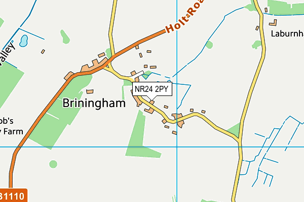 NR24 2PY map - OS VectorMap District (Ordnance Survey)