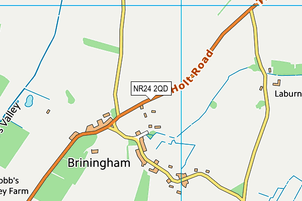 NR24 2QD map - OS VectorMap District (Ordnance Survey)