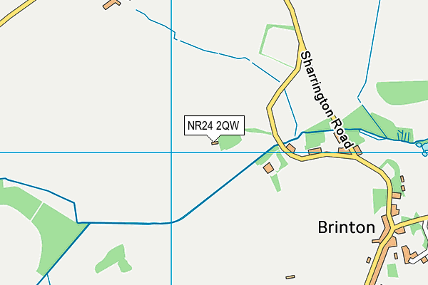 NR24 2QW map - OS VectorMap District (Ordnance Survey)