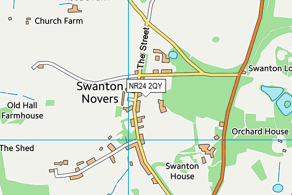 NR24 2QY map - OS VectorMap District (Ordnance Survey)