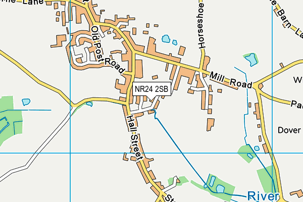 NR24 2SB map - OS VectorMap District (Ordnance Survey)