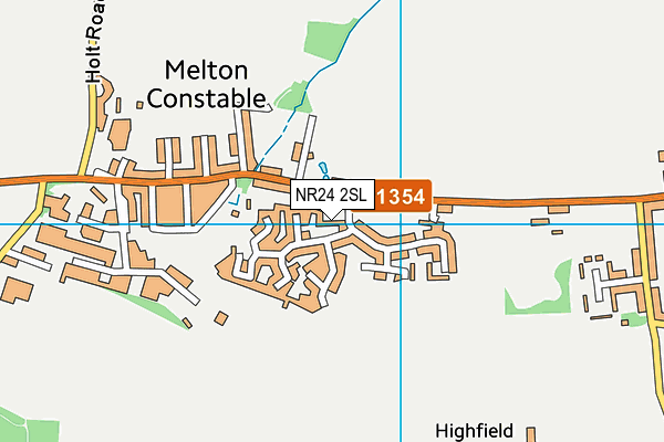 NR24 2SL map - OS VectorMap District (Ordnance Survey)