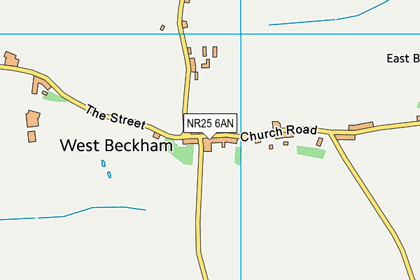 NR25 6AN map - OS VectorMap District (Ordnance Survey)