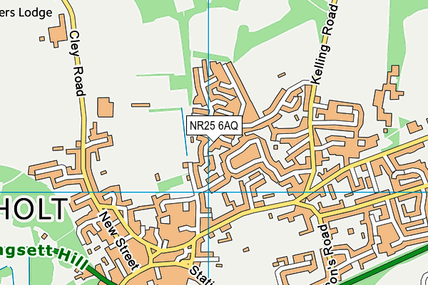 NR25 6AQ map - OS VectorMap District (Ordnance Survey)