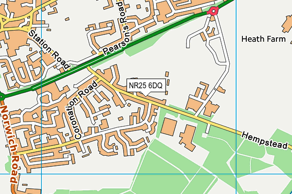 NR25 6DQ map - OS VectorMap District (Ordnance Survey)