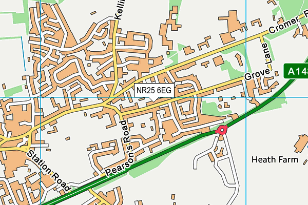 NR25 6EG map - OS VectorMap District (Ordnance Survey)