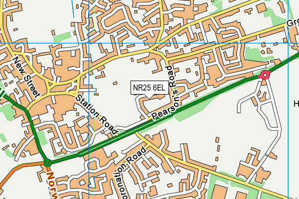 NR25 6EL map - OS VectorMap District (Ordnance Survey)