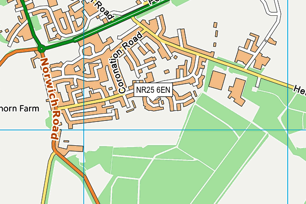 NR25 6EN map - OS VectorMap District (Ordnance Survey)