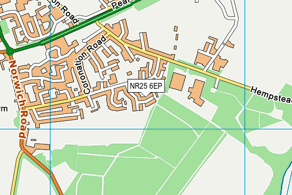 NR25 6EP map - OS VectorMap District (Ordnance Survey)