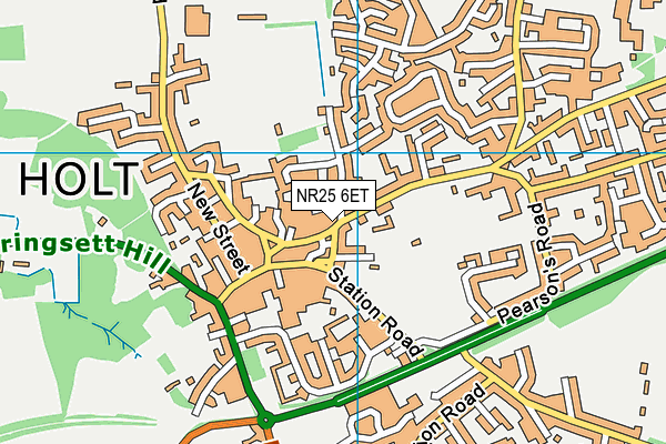 NR25 6ET map - OS VectorMap District (Ordnance Survey)