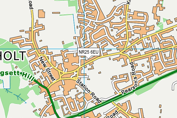 NR25 6EU map - OS VectorMap District (Ordnance Survey)