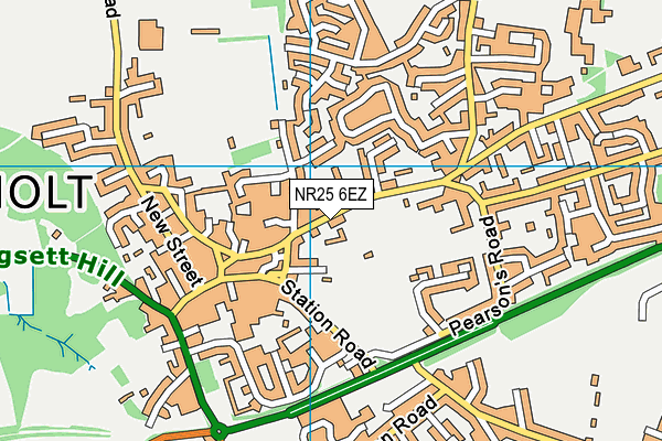 NR25 6EZ map - OS VectorMap District (Ordnance Survey)