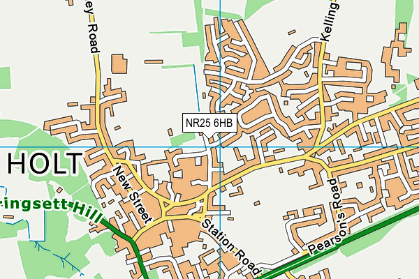 NR25 6HB map - OS VectorMap District (Ordnance Survey)