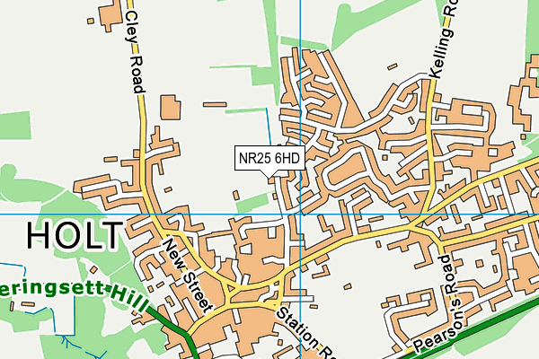 NR25 6HD map - OS VectorMap District (Ordnance Survey)