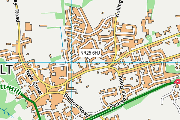 NR25 6HJ map - OS VectorMap District (Ordnance Survey)