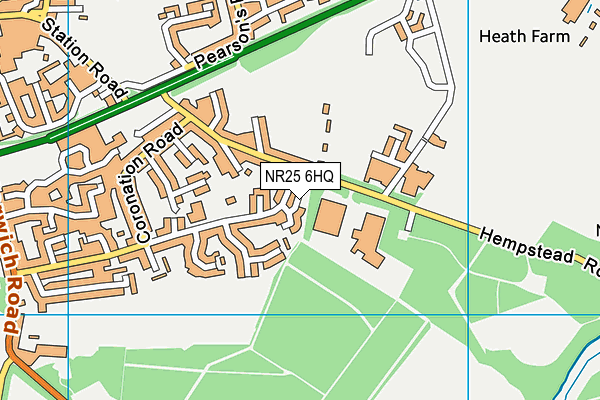 NR25 6HQ map - OS VectorMap District (Ordnance Survey)