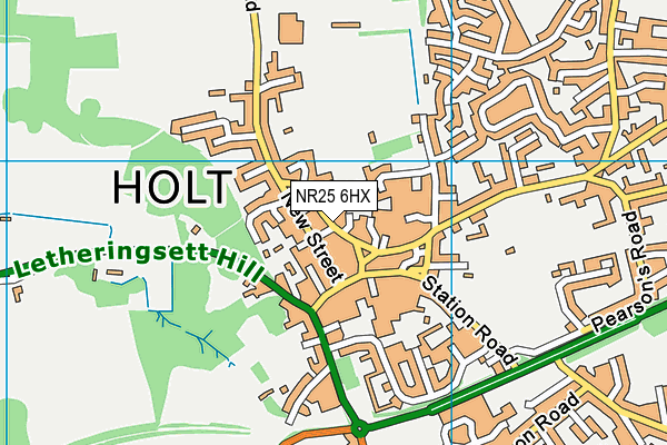 NR25 6HX map - OS VectorMap District (Ordnance Survey)