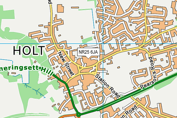 NR25 6JA map - OS VectorMap District (Ordnance Survey)